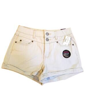 Y2K Aeropostale High Waist Shorty 2.5" Jean Short Stretch Denim Light Wash 2 NEW